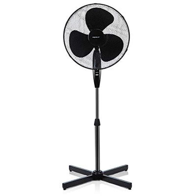 Aigostar Molly - Ventilador de Pie, Oscilante 80°, Altura Regulable Hasta 120cm, 50W, 3 Velocidades, Cubierta de Seguridad con Rejilla. Silencioso. Co