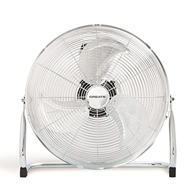 IKOHS EOLUS Turbo Pro - Ventilador de Suelo Industrial, 120 W, Potente Flujo de Aire, Ligero, Ajustable, con Patas Antideslizantes, 3 hélices, 3 veloc