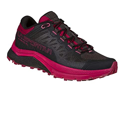 LA SPORTIVA Karacal Woman, Zapatillas de Trail Running Mujer, Black/Red Plum, 39 EU