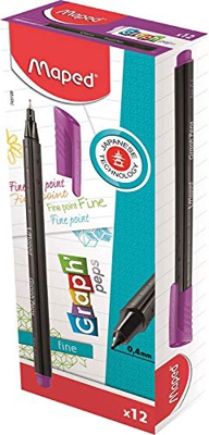 Maped 749103 gráfico Peps – Bolígrafo de tinta Marshmallow, color SWEETY. caja de 12 unidades