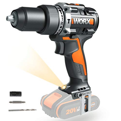 Worx WX352.9 - Taladro Percutor Brushless 20V S/bat