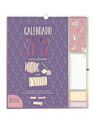 Finocam Calendario de Pared 2021 2022 Mes vista Septiembre 2021, Diciembre 2022 16 meses 340x380 Talkual Plus 16 meses Español