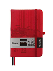 Finocam - Agenda Mínimal 18 Meses 2021 2022 M3 - 100x150 Semana Vista Apaisada Travel Rojo Multilingüe en oferta