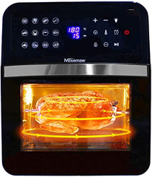 Nictemaw Freidora sin Aceite 12L 1700W, Freidora de Aire Caliente , Horno de Aire Caliente con 10 Programas, Deshidratador, con Pantalla LED, Temporiz precio