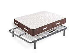 HOGAR24 XP25- Colchón viscoelástico + Somier Multiláminas con Patas, Medida 120x190 cm, Máxima Calidad En Descanso, Confort Y Firmeza Alta, Grosor 30  características
