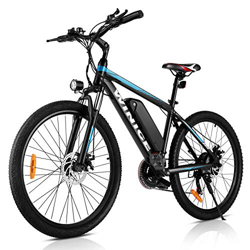 VIVI Bicicleta eléctrica de montaña 26 Pulgadas, Motor de 350 W, 36 V, 10.4 Ah, batería extraíble, Bicicleta eléctrica para Adultos. (Azul 26) precio