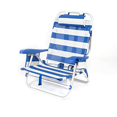 CREVICOSTA QUALITY MARK MARCAS DE CALIDAD 2001-3 New TEXTILINE. Silla Caballito Tumbona Azul Y Blanco. Básica 2020