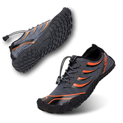 Zapatos de Agua Hombres Mujer Buceo Surf Zapatillas Trail Running Barefoot Escarpines Piscina Playa Deportes Acuáticos Gris-1 43 EU precio