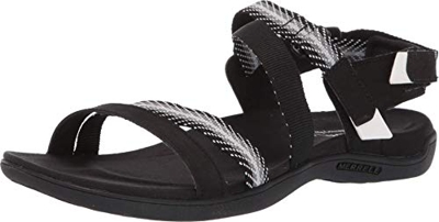 Merrell District Mendi Backstrap, Sandalias de Talón Abierto para Mujer, Negro Black, 37 EU