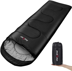 IREGRO Saco de Dormir para Acampar, Impermeable con Bolsa de Compresión,Uso en Interiores o Acampar al Aire Libre, Senderismo, Viajes 3 Estaciones 5~2 precio