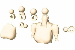 Megami Dispositivo M. S. G 01 Tops Set Piel Color A características