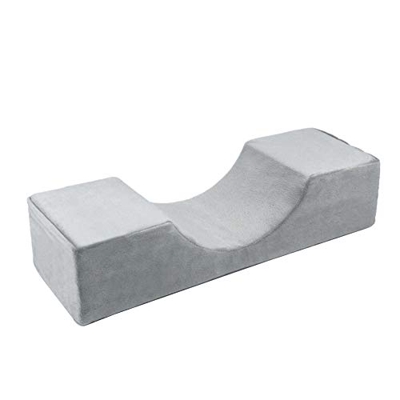 Lash Pillow Neck Eyelash U Shape Ergonomic Curve Extension Support Soft Memory Foam Grey for Home Adult Neck Pain