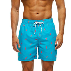 SmartQian Bañador para hombre con forro de malla y cordón ajustable. Pájaro rojo. M precio