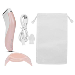 USB Mujeres Body Hair Shaver Máquina de depilación eléctrica a prueba de agua con base recargable Depiladora Axila Pierna Cabello Full Body Remover características