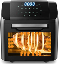 Nictemaw Freidora sin Aceite 12L 1500W, Freidora de Aire Caliente , Horno de Aire Caliente con 10 Programas, Deshidratador, con Pantalla LED, Temporiz precio