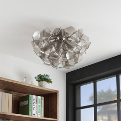 Lindby Moscalina plafón, gris humo precio
