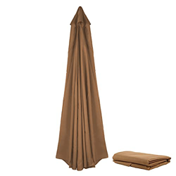 YHNJI Parasol de repuesto para sombrilla de patio, de 9.9 pies de grosor, cubierta de toldo de repuesto para sombrilla de 8 varillas para exteriores,  en oferta