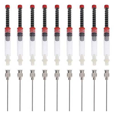 NUOBESTY 9 Piezas Pluma Estilográfica Tinta Jeringa Relleno Resorte Convertidor Tinta Absorbente Auxiliar Tinta Jeringa Herramienta con Punta de Aguja