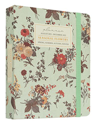 Agenda 2021-2022 Seasonal Flowers - Agenda escolar 2021-2022 / Agenda 2022 semana vista - Agenda 17 meses desde Agosto 2021 a Diciembre 2022 │ Agenda  en oferta