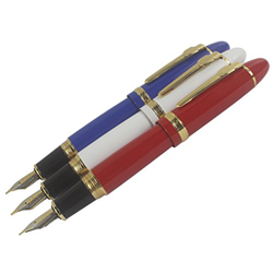 Zoohot Jinhao 159 - Pluma estilográfica (3 unidades, 3 colores), Oficina, Rojo, blanco, azul precio