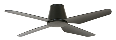 Plano Ventilador de Techo con Mando a Distancia Airfusion Aria Ctc 122CM Negro