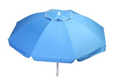 Sombrilla Playa Aluminio 200cm Proteccion UV varillas fibra vidrio techo antiviento tejido reforzado funda transporte con asa