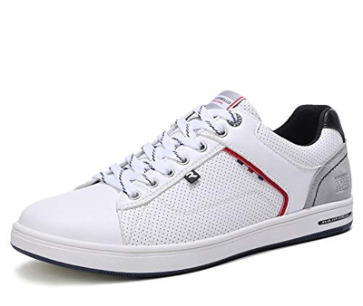 ARRIGO BELLO Zapatos Hombre Vestir Casual Zapatillas Deportivas Running Sneakers Corriendo Transpirable Tamaño 40-46 (Blanco, Numeric_44)