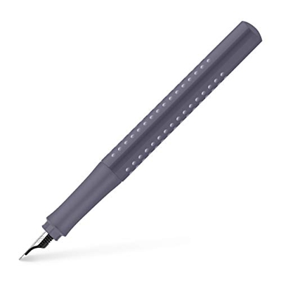 Faber-Castell 140830 - Estilografica grip 2010. Gris moteado. F.