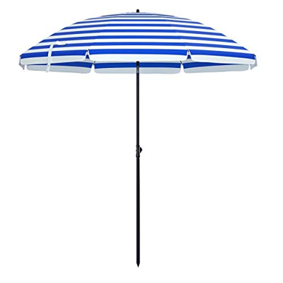 SONGMICS Parasol de 2 m, Sombirlla, Protección Solar, Parasol Octogonal de poliéster, Varilla de Fibra de Vidrio, Mecanismo de inclinación, Bolsa de T