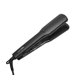 Amazon Basics - Plancha de peluquería digital de cerámica de tourmalina y PTC con función de apagado automático, 3,2 cm, color negro características