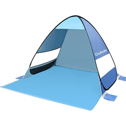 Qomolo Tienda instantánea, Tienda de Playa Portátil para 1-2 Personas, Tienda de Campaña Impermeable para Camping, Senderismo, Viajes, Pesca, Picnic y precio