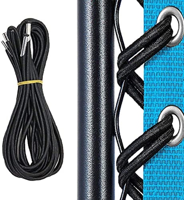 Cuerda elástica de repuesto para tumbona, cordones de repuesto universales, cordones para tumbona, juego de 4 cuerdas elásticas con cuerda, silla elás