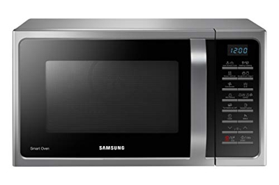 SAMSUNG Microondas MC28H5015CS (Encimera, Microondas combinado, 28 L, 900W, Botones, Aluminio, con Grill acero inoxidable) Color plata y negro