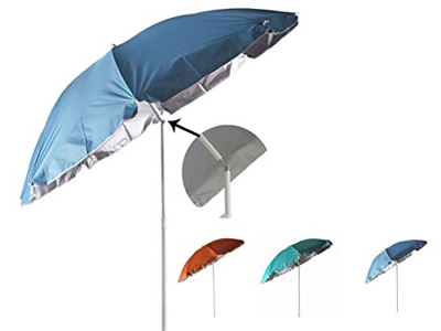 Gerimport SOMBRILLA 180 CM Nylon Proteccion Solar 50 (Azul)