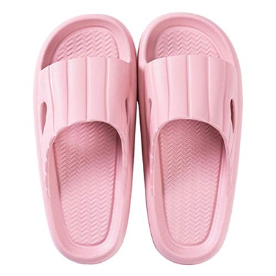 Sandalias de Playa Piscina Mujer Zapatos Plataforma Baño Ducha Chanclas Antideslizante Mujer Zapatillas Verano Casa 39/40 EU,Rosa