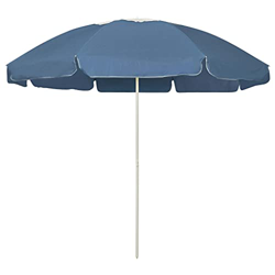vidaXL Sombrilla de Playa Parasol Exterior Patio Terraza Marquesina Refugio Solar contra Rayos Ultravioleta Piscina Toldo Azul 240 cm características