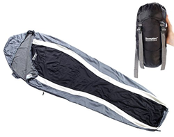 Sac de couchage sarcophage ultralight, doublure polaire características