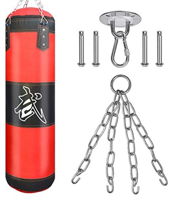Saco de Boxeo, Saco De Arena Vacío (Sin Relleno)Bolso De Boxeo Bolsa De Entrenamiento para Entrenar Ejercicio Físico Y Deportivo Gancho Kick Fight Kar