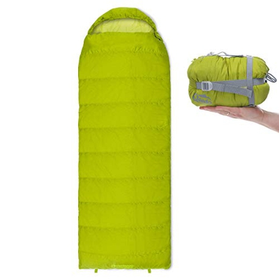 Qeedo Light Hitazo XL Saco de Dormir Ligero Rectangular (745 g) - Verde