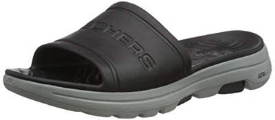 Skechers Go Walk 5 Surfs out, Sandalias deslizantes Hombre, Nero (Bkgy), 44 EU