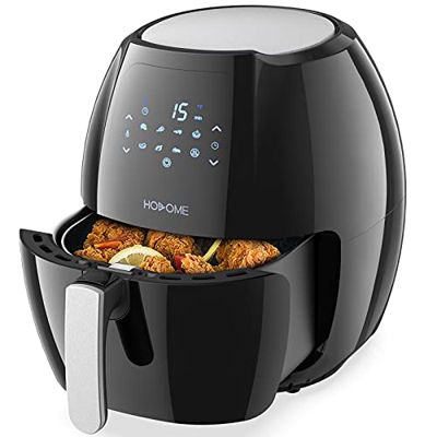 Hosome Freidora sin Aceite, 7L Freidora de Aire Pantalla LED Táctil 1800W Air fryer con 7 Programas Preestablecidos, Función Mantener Caliente, Temper