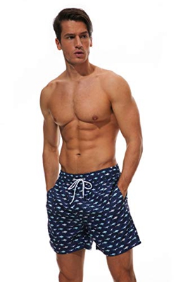 Bañador Playa y Piscina Hombre Estampados (Sharks, 2XL)