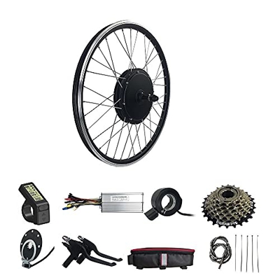 Kit de conversión SCHUCK 48 V 1500 W, rotación trasera de 26 pulgadas con pantalla LCD4, kit de conversión para bicicleta