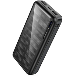 Xiyihoo Power Bank Solar 30000mAh,Cargador Solar Portatil con 2 Salidas USB y Ingreso Micro USB USB-C,Camping Exteriores Batería Externa Compatible co en oferta