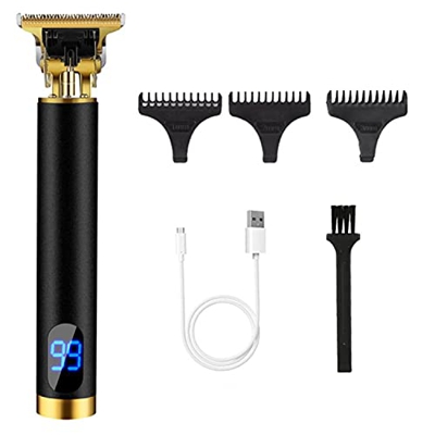 Cortapelos para Hombre, Kaishengyuan Máquina Cortar Pelo para Hombre, Pantalla Digital LCD, Carga USB, Recortador Pelo Barba Kit Familia (Pantalla Dig
