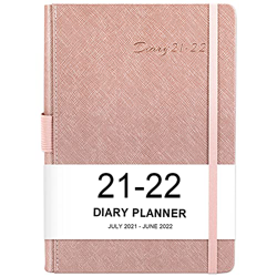 Agenda 2021 2022 Dia por Pagina, de Julio 2021 a Junio 2022, una página por día, intervalo horario, de 7 a 19 horas, tapa dura, 21 x 14,8 cm en oferta