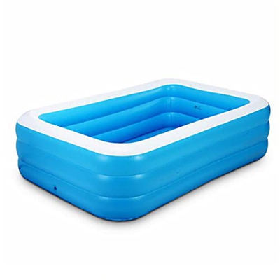 WFIZNB Piscinas Hinchables Piscina Rectangular PVC Durable y Seguro Fiesta AcuáTica De Verano para niños para Jardín en el Patio Trasero Niños Adultos