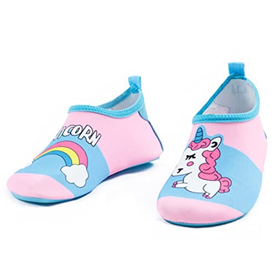 PTHTECHUS Escarpines Deportes Acuáticos Zapatos Sandalias Descalzas, Barefoot sin Cordones Caminar, Nadar, Juegos de Playa vadeando. Secado rápido Pro