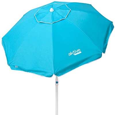 AKTIVE 62212 Sombrilla Playa 200 cm con protección UV50