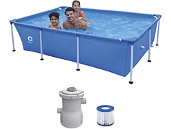 Jilong Piscina Desmontable Steel Super Rectangular Pool 258x179x66 cm. Depuradora 1136 L 17805EU en oferta